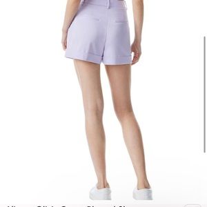 Alice + Olivia Conry Pleated Short in Lavender